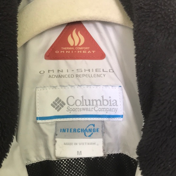 Columbia White Down Jacket with Omni-Heat - Picture 3 of 9